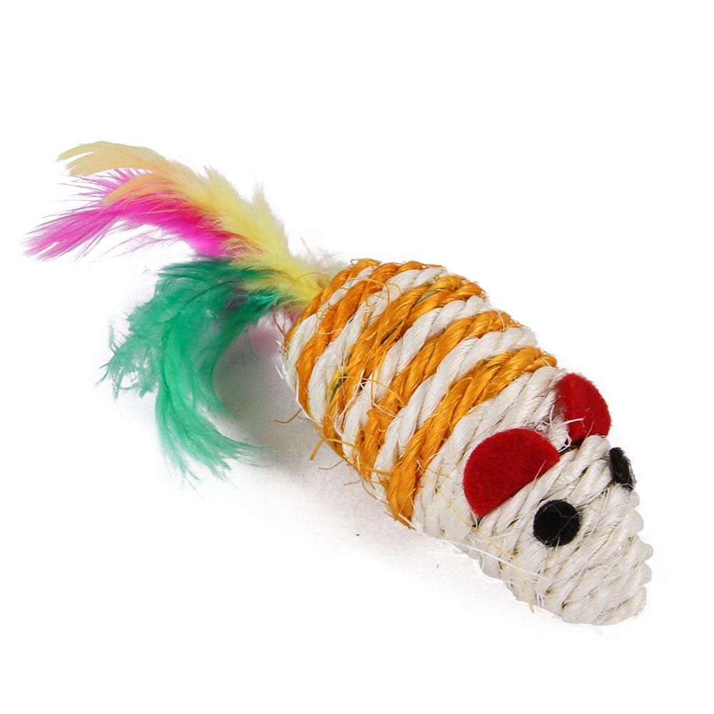 ติดแมวตลก21cs Cat Toys Kitten Toys Assortments 2 Way Tunnel Cat Feather