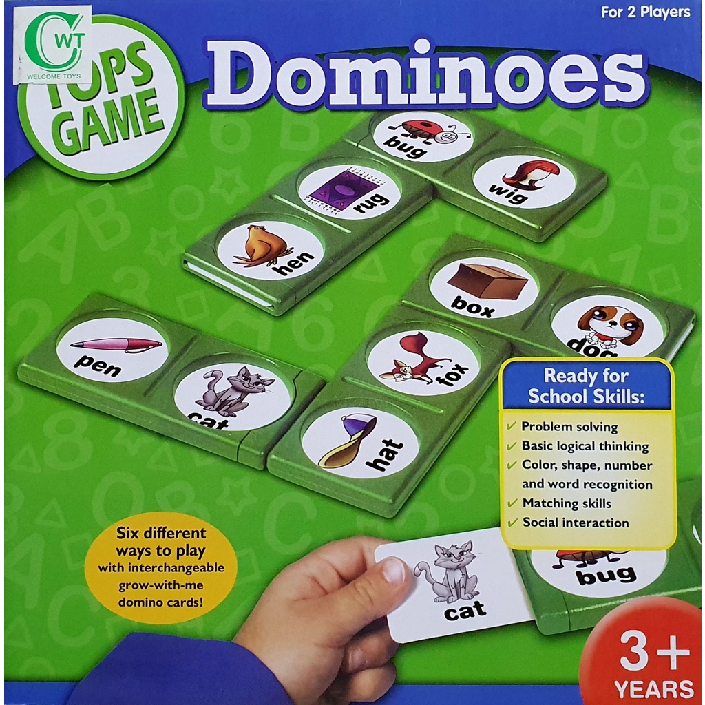 T.P. TOYS DOMINOES SIX WAYs เกมส์โดมิโน่ เกมส์ต่อเรียนรู้ภาพ สี รูปทรง ตัวเลข  ต่อได้ 6 แบบ