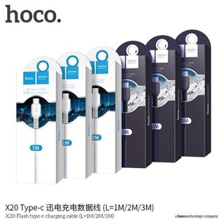 Hoco X20  สายชาร์จ Type-C  ความยาว 1 เมตร รองรับกำลังไฟ 2.4A