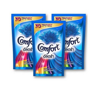 Comfort Ultra น้ำยาปรับผ้านุ่ม คอมฟอร์ท อัลตร้า ขนาด 375มล/ถุง แพ็คละ3ถุง สูตรเข้มข้นพิเศษ