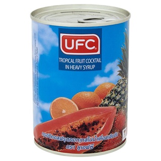 🔥ขายดี!! ยูเอฟซี ทรอปิคอลฟรุตคอกเทลในน้ำเชื่อมเข้มข้น 565กรัม UFC Tropical Fruit Cocktail in Heavy Syrup 565g