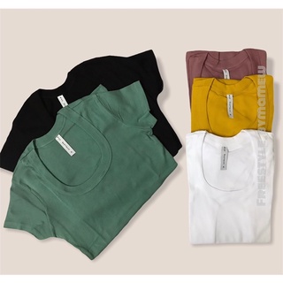 Sale⚡️ส่งของทุกวัน ✨ เสื้อยืดคอยู ผู้หญิง รับประกันเนื้อผ้าด…