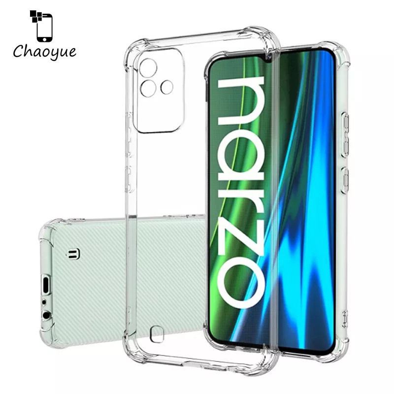 เคสใสกันกระแทก เคส สำหรับ Realme Narzo 50 50i 50A Prime 30 30A 20 20A 10 10A Pro Note 60 50 4G 5G 2022 2024