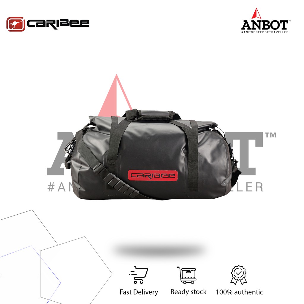 Caribee Expedition 50L Waterproof Duffel/Offshore Bag - สีดํา