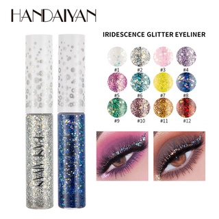 Handaiyan Iridescence Glitter อายไลเนอร์เนื้อเหลวแห้งเร็ว