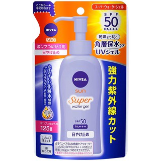 NIVEA นีเวีย JAPAN NIVEA JAPAN Sun Protect Water Gel SPF50 รีฟิล 125 กรัม b1372