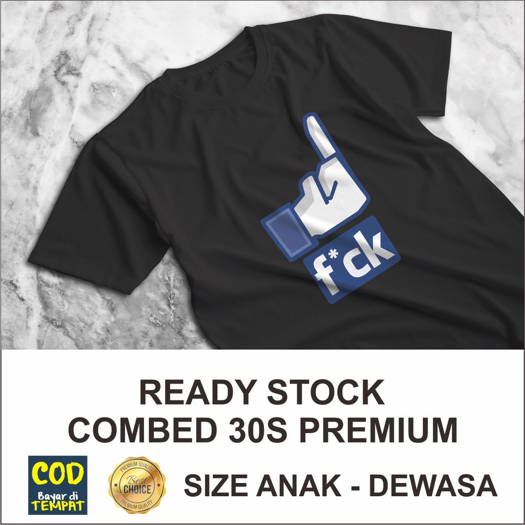 เสื้อยืด FCK พร้อมโลโก้ Facebook