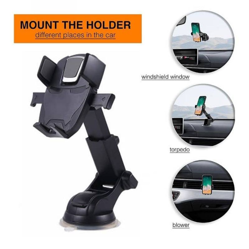 Easy One Touch 3 (V2.0) Car Mount Universal Long Neck Car Holder