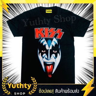 เสื้อวง Kiss เสื้อยืดแฟชั่นวินเทจ90 ไม่มีตะเข็บข้าง ใส่ได้ทั้งชายและหญิง