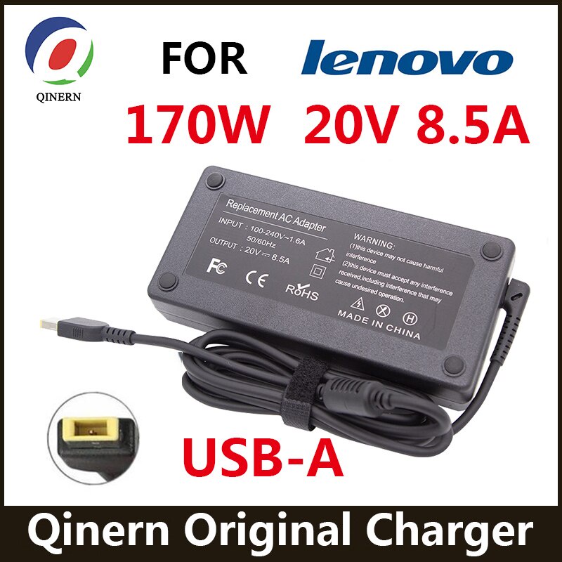 20V 8.5A 170W อะแดปเตอร์ไฟ AC สําหรับ Lenovo แล็ปท็อป Charger Legion Y7000P Y720-15 P50 P51 P70 P71 