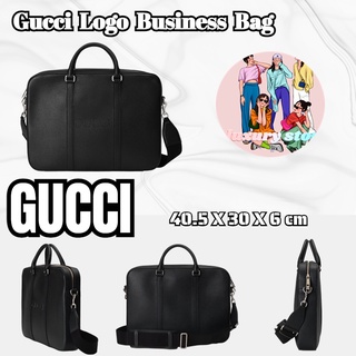 GUCCI/GUCCI กระเป๋าทำงานลายโลโก้กุชชี่/กระเป๋าผู้หญิง/กระเป๋าสะพายข้าง/ทรงล่าสุด/ยุโรปแท้100%