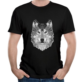 [S-5XL] เสื้อยืด พิมพ์ลายกราฟิกมังงะ Abstract Wolf แฟชั่นสําหรับผู้ชาย