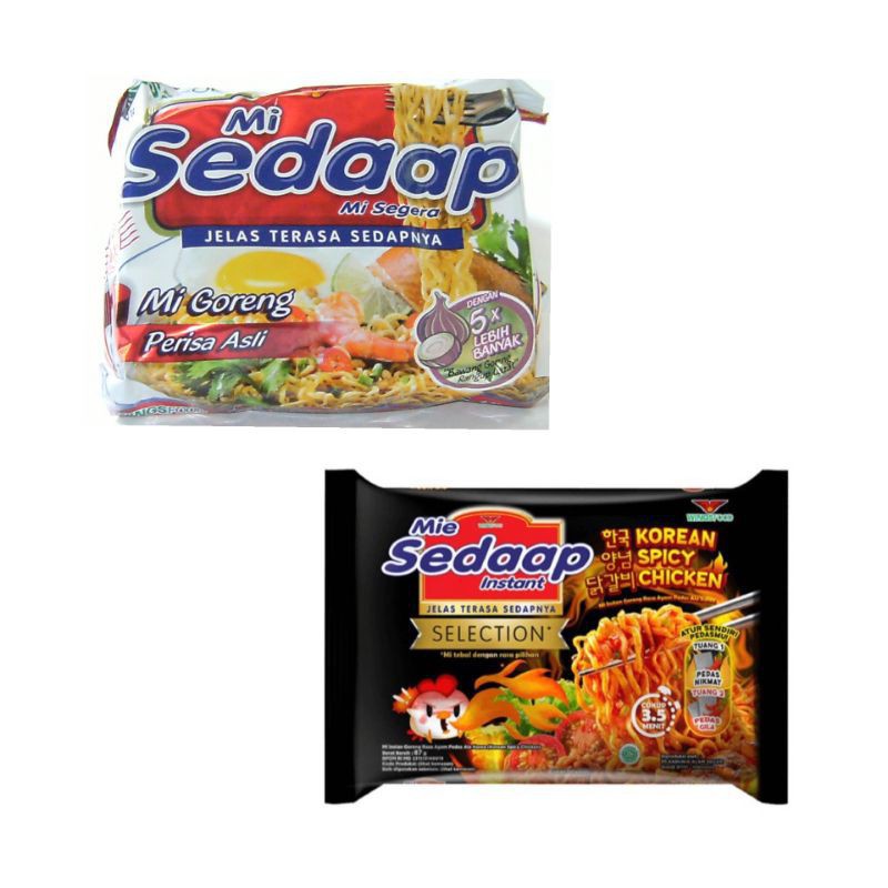 [ซอง] Sedaap บะหมี่เผ็ดสไตล์เกาหลี บะหมี่กึ่งสำเร็จรูป มีฮาลาล Mi SEDAAP KOREAN SPICY