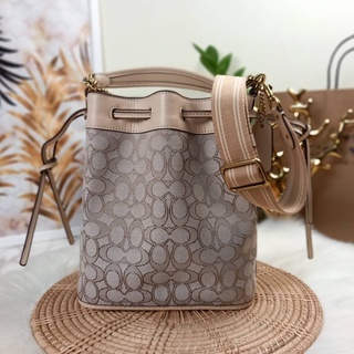 COACH FIELD BUCKET BAG IN SIGNATURE JACQUARD(C3853)