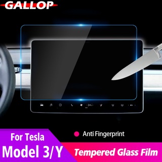 Tesla อุปกรณ์เสริมCar Glass Temered film For tesla model 3 model Y Center Control Touchscreen Navigation screen rotector