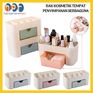 Rak Kosmetik Plastik Kotak Tempat Peyimpanan Alat MakeUp Perhiasan Serbaguna Organizer Handphonetiam
