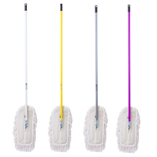 ม็อบดันฝุ่นผ้าขาว 18 นิ้ว ด้ามคละสี BE-MAN Dust mop white, 18 inch, assorted colors, BE-MAN