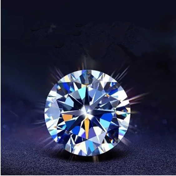 ของแท้ Permata 1Crt 6.5 mm (ไม่ 6mm) VVS1 Moissanite Diamond-D Color Memo GRA