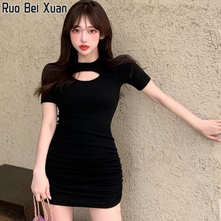 Ruo Bei Xuan ใหม่ของผู้หญิงเซ็กซี่บริสุทธิ์ปรารถนาผอมกลวงปลอมสองชิ้นชุดสะโพก