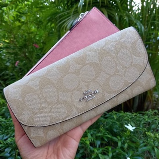 COACH POP SLIM ENVELOPE WALLET IN SIGNATURE