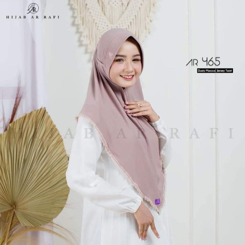 AR 465 ฮิญาบ arrafi ดั้งเดิม ราคา 90,000-12% = พร้อม Rp 79,2000