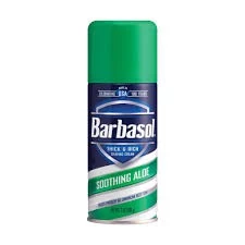 ครีมโกนหนวด Barbasol Soothing Aloe (7oz.)สูตรบรรเทาการระคายเคืองและฟื้นฟูผิว