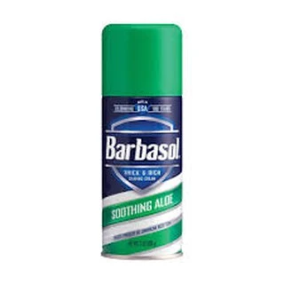ครีมโกนหนวด Barbasol Soothing Aloe (7oz.)สูตรบรรเทาการระคายเคืองและฟื้นฟูผิว