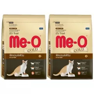 Me-O Gold Fit &amp; Firm 400g [x2] อาหารแมว มีโอ โกลด์ สูตรฟิตแอนด์เฟิร์ม แบบเม็ด สำหรับ แมวโต 400g (2 ถุง)