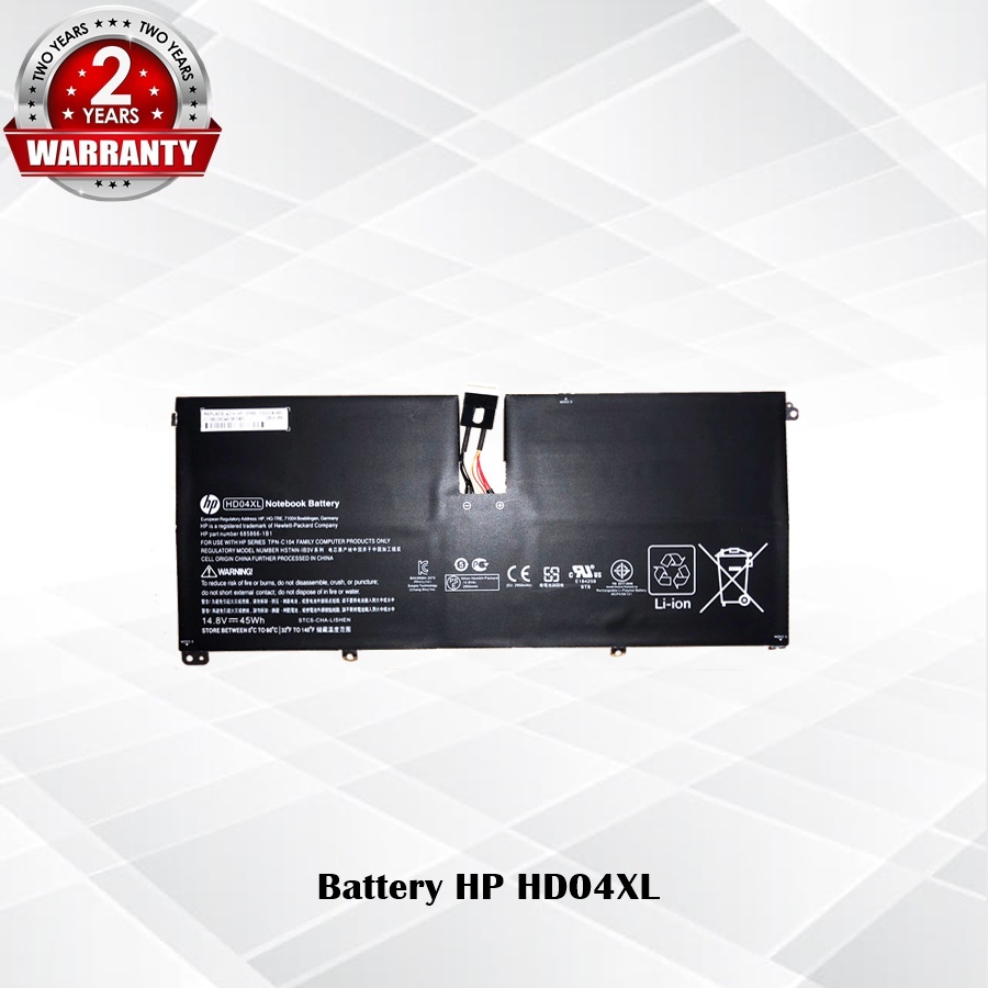 Battery HP HD04XL / แบตเตอรรี่โน๊ตบุ๊ค รุ่น Envy Spectre XT 13-2000eg HP HSTNN-IB3V (แท้) *รับประกัน