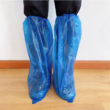 ถุงคลุมรองเท้า พร้อมส่ง!! ใช้ร่วมกับชุด PPE ถุงคลุมขา cover leg cover shoe ถุงคลุมรองเท้ากันฝน