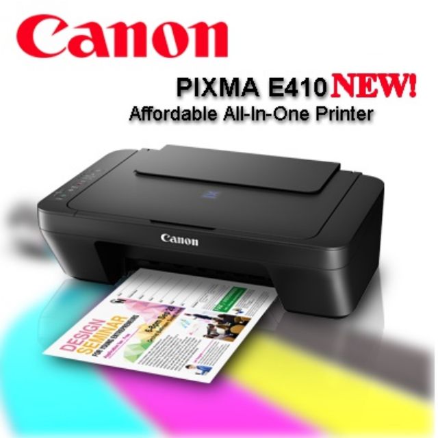 ปรินเต้อร์ CANON E410 All in one(PRINT/COPY/SCAN) Shopee Thailand
