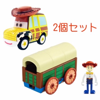 แท้ 100% จากญี่ปุ่น โมเดล ดิสนีย์ ทอยสตอรี่ รถเจสซี่และแอนดี้ Takara Tomy Disney Toy Story Jesse &amp; Andy Tomica Motors