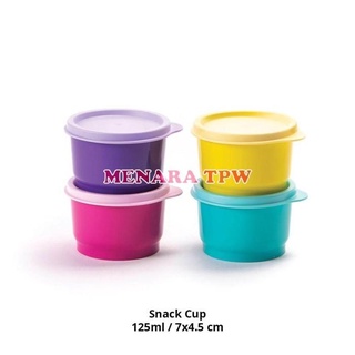 ลดราคาจํากัด | TUPPERWARE ถ้วยขนมขบเคี้ยว ขนาดเล็ก 4 ชิ้น