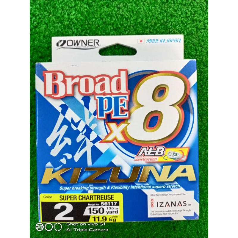 OWNER KIZUNA BRAID X8 TALI BENANG
