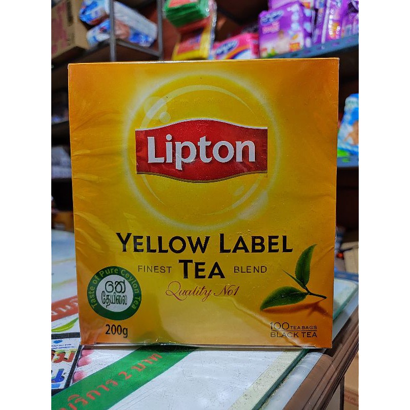 🔥คุ้มสุดๆ🔥ของแท้☕Lipton ชาลิปตัน แบบซองจุ่ม 100 ซอง ราคาถูกสุดๆ