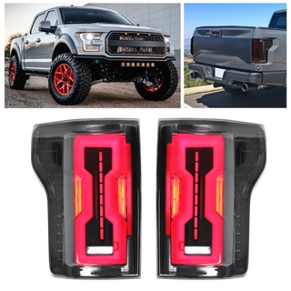 Alabama327 ไฟเบรกท้ายรถยนต์ Led 12V กันน้ำ แบบเปลี่ยน สําหรับ Ford F150 15‐19 2 ชิ้น