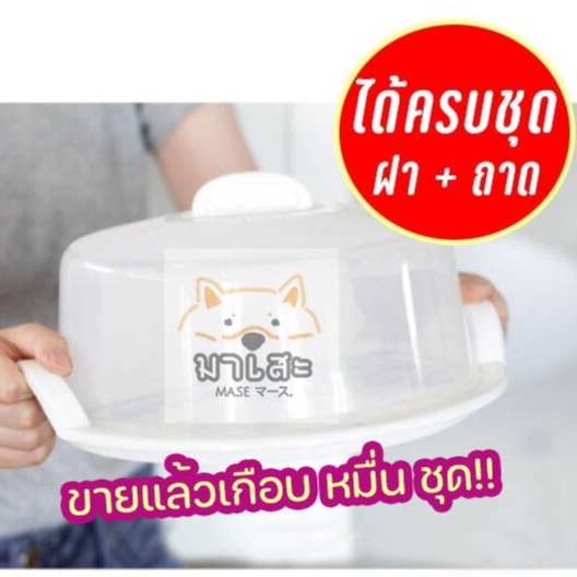 ถาดอุ่นอาหารมีฝาครอบ และถาดรองพร้อมหูจับ ฝาครอบไมโครเวฟ ถาดไมโครฟเวฟ