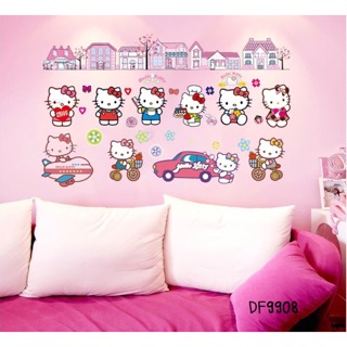 Wall sticker kitty.สติ๊กเกอร์แต่งห้อง