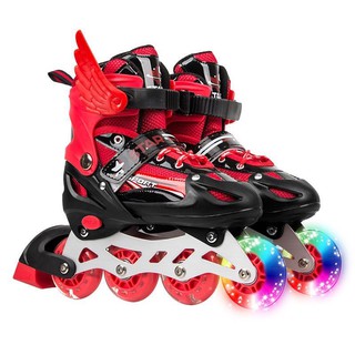 UNITBOMB รองเท้าสเก็ต Inline Skate รุ่น Unisex สีชมพู/แดง/น้ำเงิน