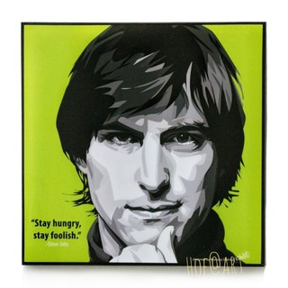 Steve Jobs #2 สตีฟ จอบส์ CEO Apple รูปภาพ​ติดผนัง pop art กรอบรูป แต่งบ้าน ของขวัญ ของสะสม