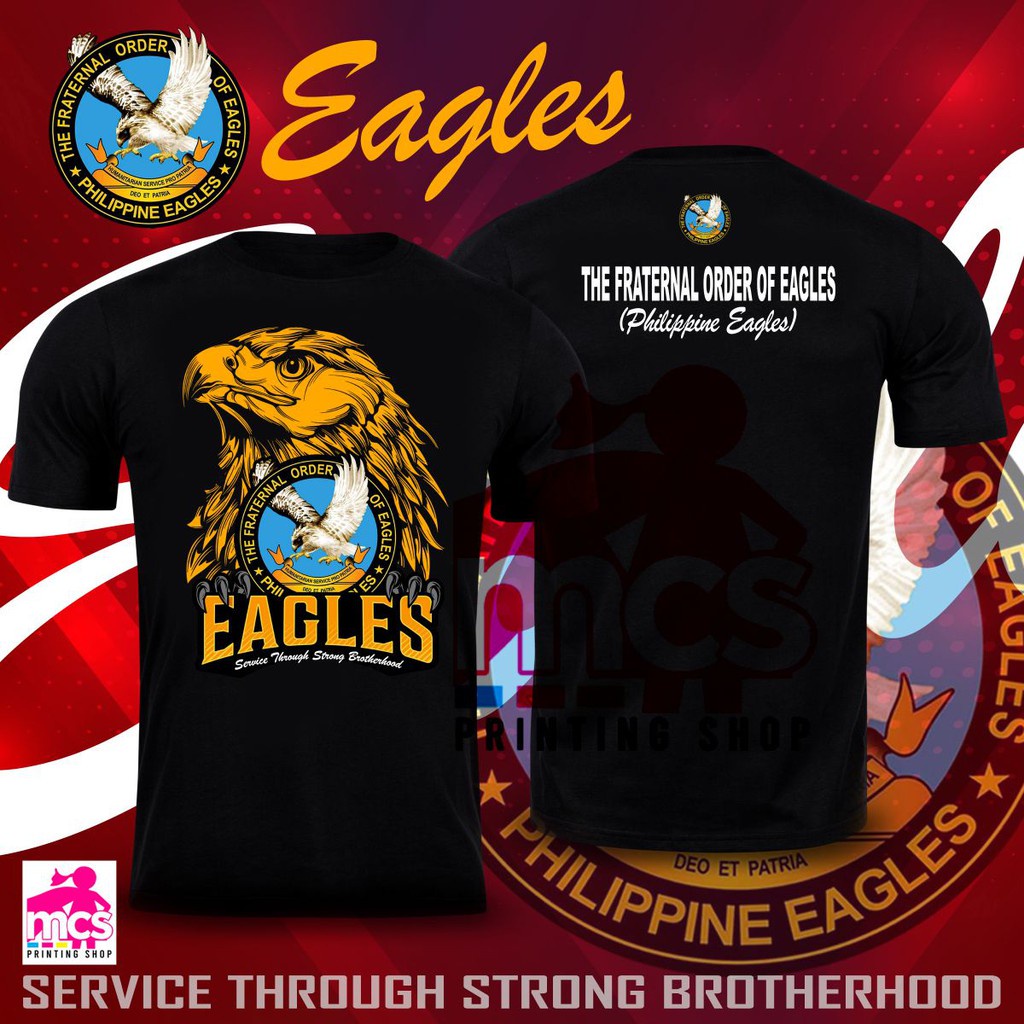 เสื้อวินเทจชาย - คําสั่งภราดรภาพของ Eagles ผ้าฝ้ายเสื้อยืดสําหรับผู้ชาย