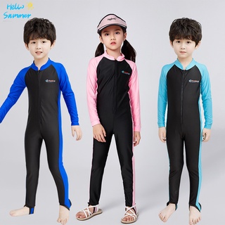 พร้อมส่ง ใหม่ ชุดว่ายน้ําวันพีช แขนยาว กันน้ํา กันแดด และกางเกงขายาว สําหรับเด็กผู้ชาย และผู้หญิง
