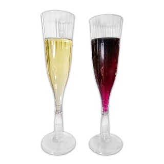 [ด่วนส่งฟรี!! ]​ แก้วแชมเปญพลาสติก แพ็ค10ใบ champagne glasses Plastic