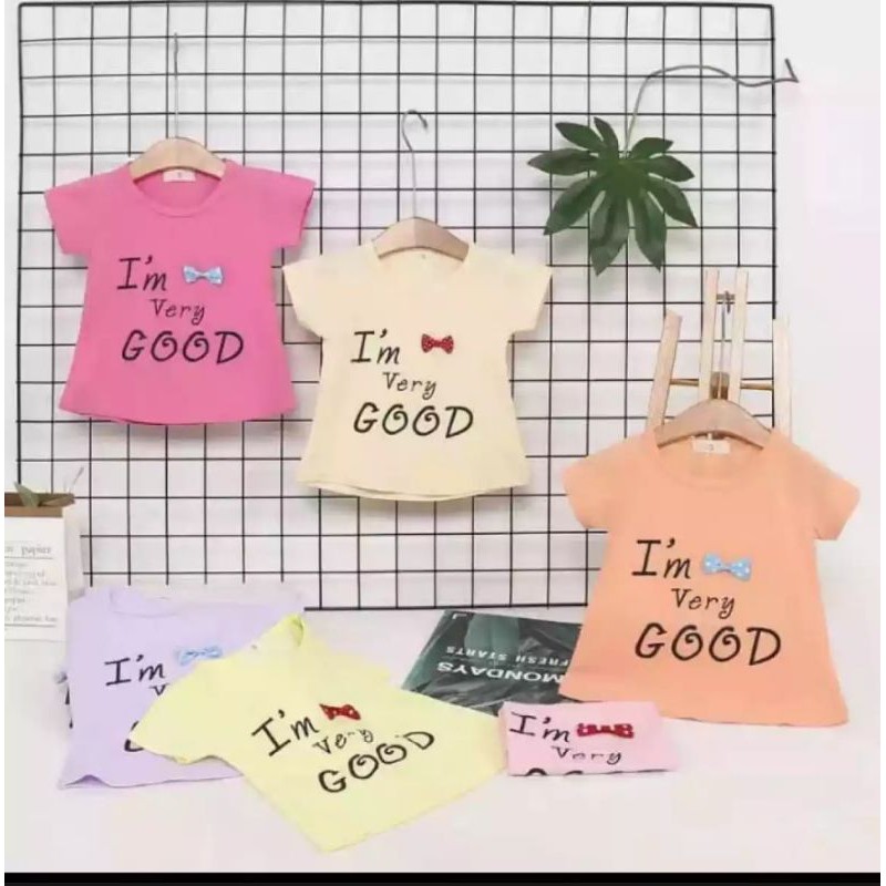 เสื้อผ้าเด็กผู้หญิงนําเข้า / เสื้อยืดเด็กผู้หญิงนําเข้า / วัสดุนําเข้า 100% สําหรับอายุ 6 เดือน - 3 