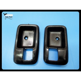 NISSAN DATSUN 120Y B310 DOOR HANDLE SOCKET LH&amp;RH "BLACK" SET PAIR  // เบ้ารองมือเปิดใน ซ้าย-ขวา สีดำ สินค้าคุณภาพดี