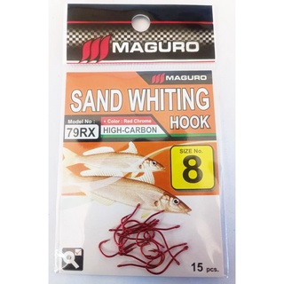 เบ็ด MAGURO SAND WHITING เบ็ดตกปลาเห็ดโคน ตัวเบ็ดตกปลา