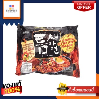 พาลโด สไปซี่ สเตอร์ฟรายเท็มเซ ราเมง 130กPALDO SPICY STIR-FRY TEUMSAE RAMEN 130G.