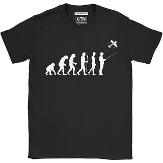 6TN เสื้อยืดลําลองสําหรับผู้ชายแขนสั้นคอกลมพิมพ์ลาย Model Planes Evolution