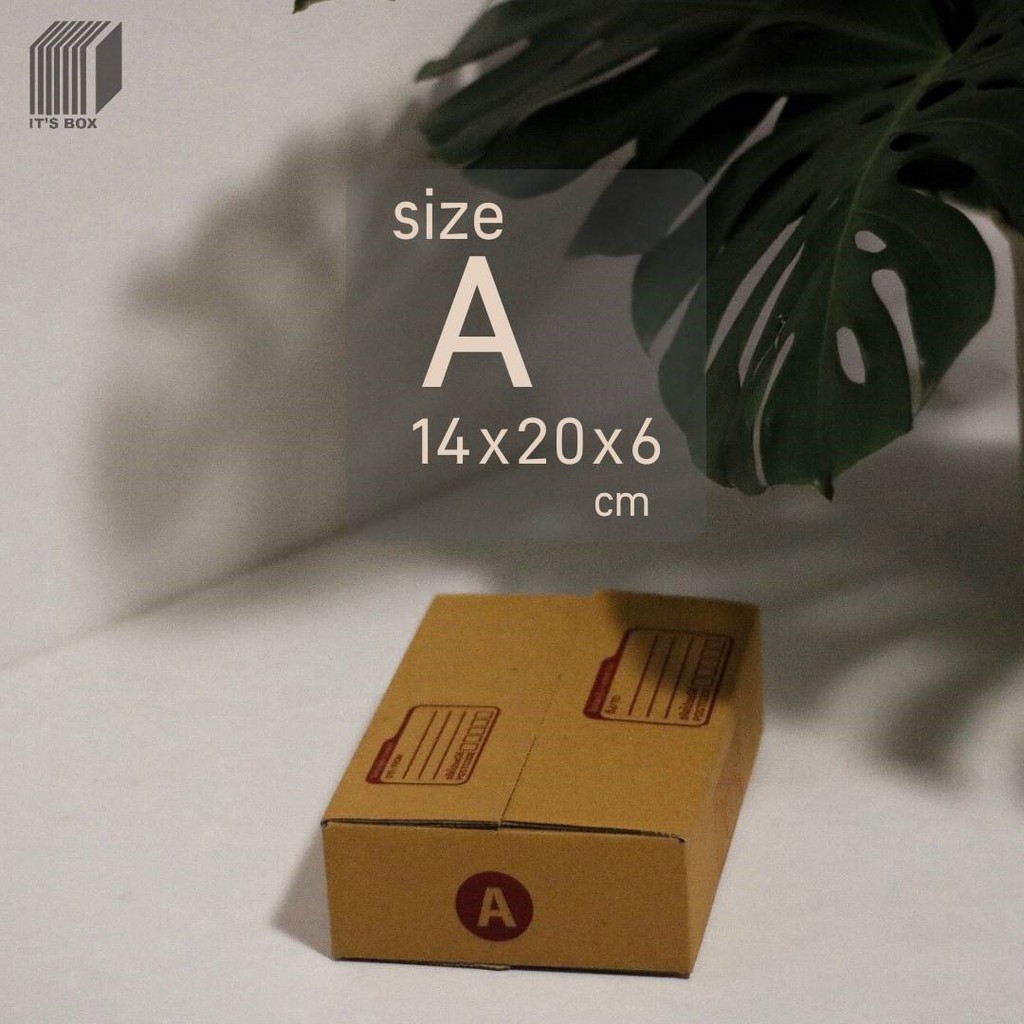 กล่องไปรษณีย์ฝาชน SIZE A [14x20x6cm.]