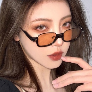 แว่นตากันแดดแฟชั่นกรอบแว่นโลหะครึ่งเลนส์สีอ่อนสําหรับผู้ชายผู้หญิง